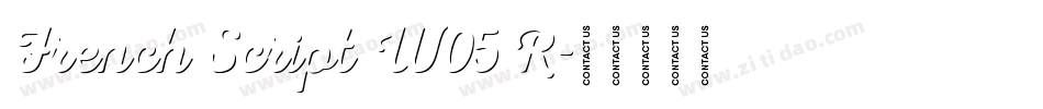 French Script W05 R字体转换